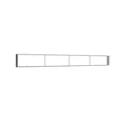 485x50cm - ściana standardowa z wyjściem górnym Modularico M150LED, profil czarny