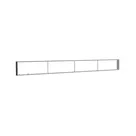 500x50cm - ściana standardowa Modularico M150LED, profil czarny