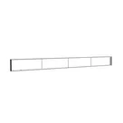 585x50cm - ściana standardowa z wyjściem górnym Modularico M150LED, profil czarny