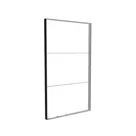 200x350cm - ściana standardowa Modularico M150LED, profil czarny