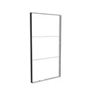 185x350cm - ściana standardowa z wyjściem górnym Modularico M150LED, profil czarny