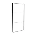 200x400cm - ściana standardowa z wyjściem górnym Modularico M150LED, profil czarny