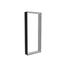 50x125cm - ściana standardowa z wyjściem górnym Modularico M150, profil czarny