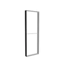 85x250cm - ściana standardowa z wyjściem górnym Modularico M150, profil czarny