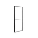 98x250cm - ściana standardowa z wyjściem górnym Modularico M150, profil czarny