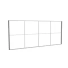 585x250cm - ściana standardowa z wyjściem górnym Modularico M150, profil czarny