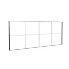 600x250cm - ściana standardowa Modularico M150, profil czarny