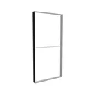 150x300cm - ściana standardowa z wyjściem górnym Modularico M150, profil czarny
