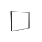 150x125cm - ściana standardowa z wyjściem górnym M150, profil czarny