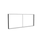 285x125cm - ściana standardowa Modularico M150, profil czarny