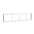 585x125cm - ściana standardowa Modularico M150, profil czarny