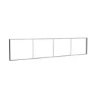 600x125cm - ściana standardowa Modularico M150, profil czarny