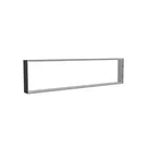 200x50cm - ściana standardowa z wyjściem górnym Modularico M150, profil czarny