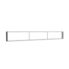 400x50cm - ściana standardowa Modularico M150, profil czarny