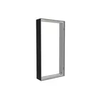 50x100cm - ściana standardowa z wyjściem górnym Modularico M150, profil czarny