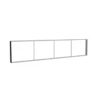 485x100cm - ściana standardowa Modularico M150, profil czarny