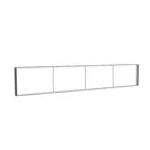 585x100cm - ściana standardowa Modularico M150, profil czarny