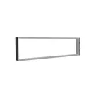 185x50cm - ściana standardowa z wyjściem górnym Modularico M150, profil czarny