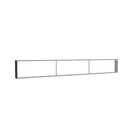 385x50cm - ściana standardowa z wyjściem górnym Modularico M150, profil czarny