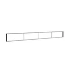 500x50cm - ściana standardowa z wyjściem górnym Modularico M150, profil czarny