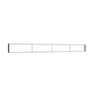 585x50cm - ściana standardowa Modularico M150, profil czarny
