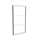 185x350cm - ściana standardowa z wyjściem górnym Modularico M150, profil czarny