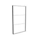 200x350cm - ściana standardowa Modularico M150, profil czarny