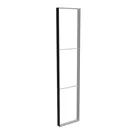 85x400cm - ściana standardowa z wyjściem górnym Modularico M150, profil czarny