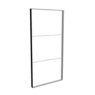 200x400cm - ściana standardowa Modularico M150, profil czarny