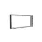 100x50cm - nadstawka ściany Modularico M150LED, profil czarny