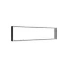 200x50cm - nadstawka ściany Modularico M150LED, profil czarny