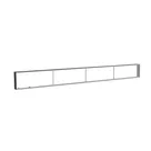 485x50cm - nadstawka ściany Modularico M150LED, profil czarny