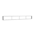 500x50cm - nadstawka ściany Modularico M150LED, profil czarny
