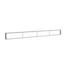 600x50cm - nadstawka ściany Modularico M150LED, profil czarny