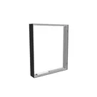 85x100cm - nadstawka ściany Modularico M150LED, profil czarny