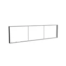 385x100cm - nadstawka ściany Modularico M150LED, profil czarny