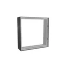 50x50cm - nadstawka ściany Modularico M150, profil czarny
