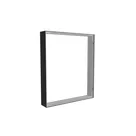 85x100cm - nadstawka ściany Modularico M150, profil czarny