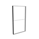 150x270cm - sufit Modularico M150, profil czarny
