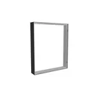 83x100cm - ściana z wyjściem górnym nad drzwiami Modularico M150, profil czarny