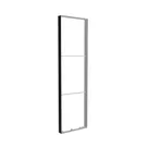 150x400cm - ściana standardowa Modularico M150LED, profil czarny