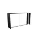 200x110cm - lada Modularico M100LED, wysoka dwustronna, czarna