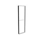 83x300cm - ściana standardowa Modularico M150LED, profil czarny