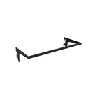 100x30cm - wieszak poziomy Faro z mocowaniami D30cm, czarny