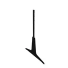 125cm - Prawa listwa boczna regału Faro M50, stopa dwustronna, kolor czarny