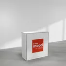 100x100cm - lada Modularico M100 zamykana, biała, grafika na tkaninie