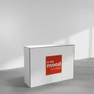 140x100cm - lada Modularico M100, biała, grafika na tkaninie