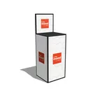 50x50x100cm - stand Modular Cube BOX z ścianką tylną, grafika tekstylna