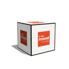 80x80x80cm - stand Modular Cube LED BOX, grafika tekstylna