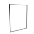 200x250cm - ścienna rama S100T, profil czarny